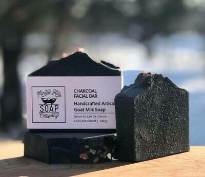 Charcoal Face & Body Bar - Goats Milk Soap
