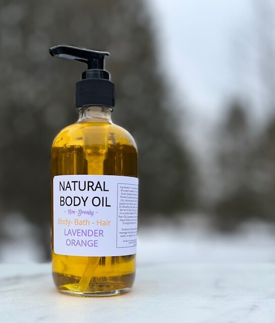Natural Body Oil - Lavender Orange
