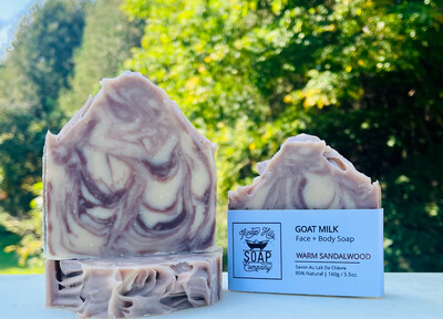 Warm Sandalwood - 95% Nearly Natural Goat Milk Soap