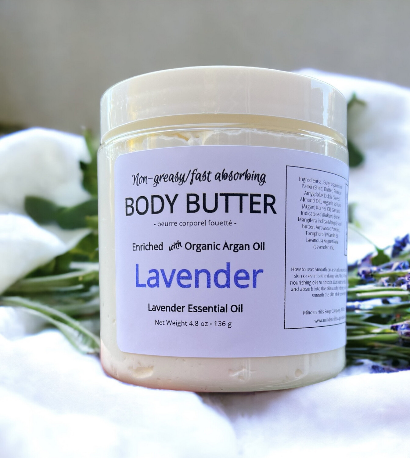 Body Butter Enriched with Organic Argan Oil