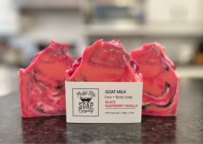 Black Raspberry Vanilla - 95% Nearly Natural Goat Milk Soap