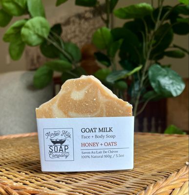 Honey + Oats 100% Natural Goat Milk Soap