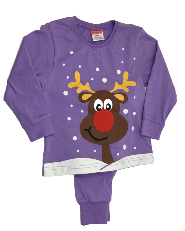Purple Reindeer pyjamas