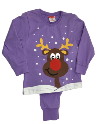 Purple Reindeer pyjamas