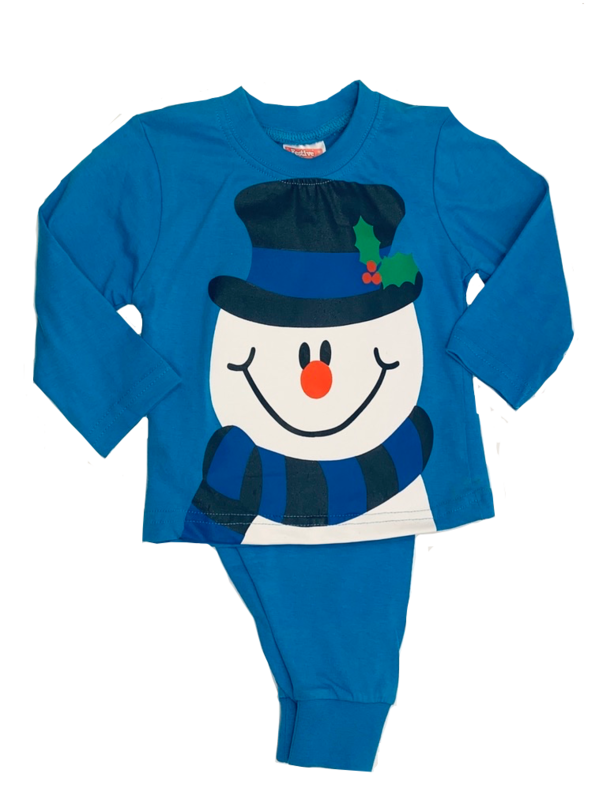 Blue snowman  pyjamas