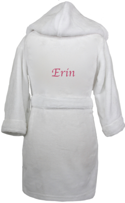 Personalised White Dressing gown