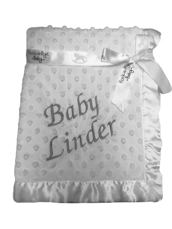 White Satin edge Dimple blanket