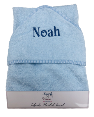 Blue Hooded Baby Bath Towel