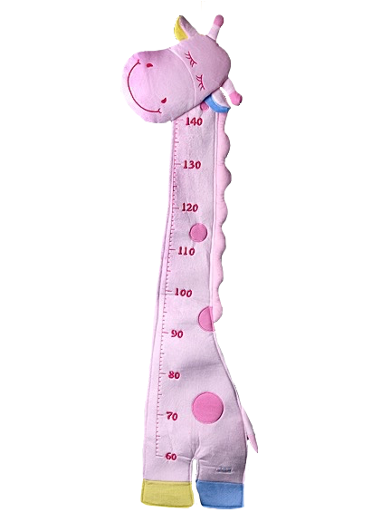 Pink Giraffe Height Chart