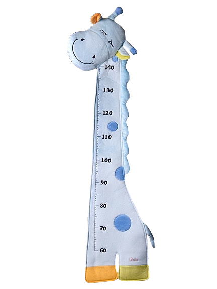 Blue Giraffe Height Chart