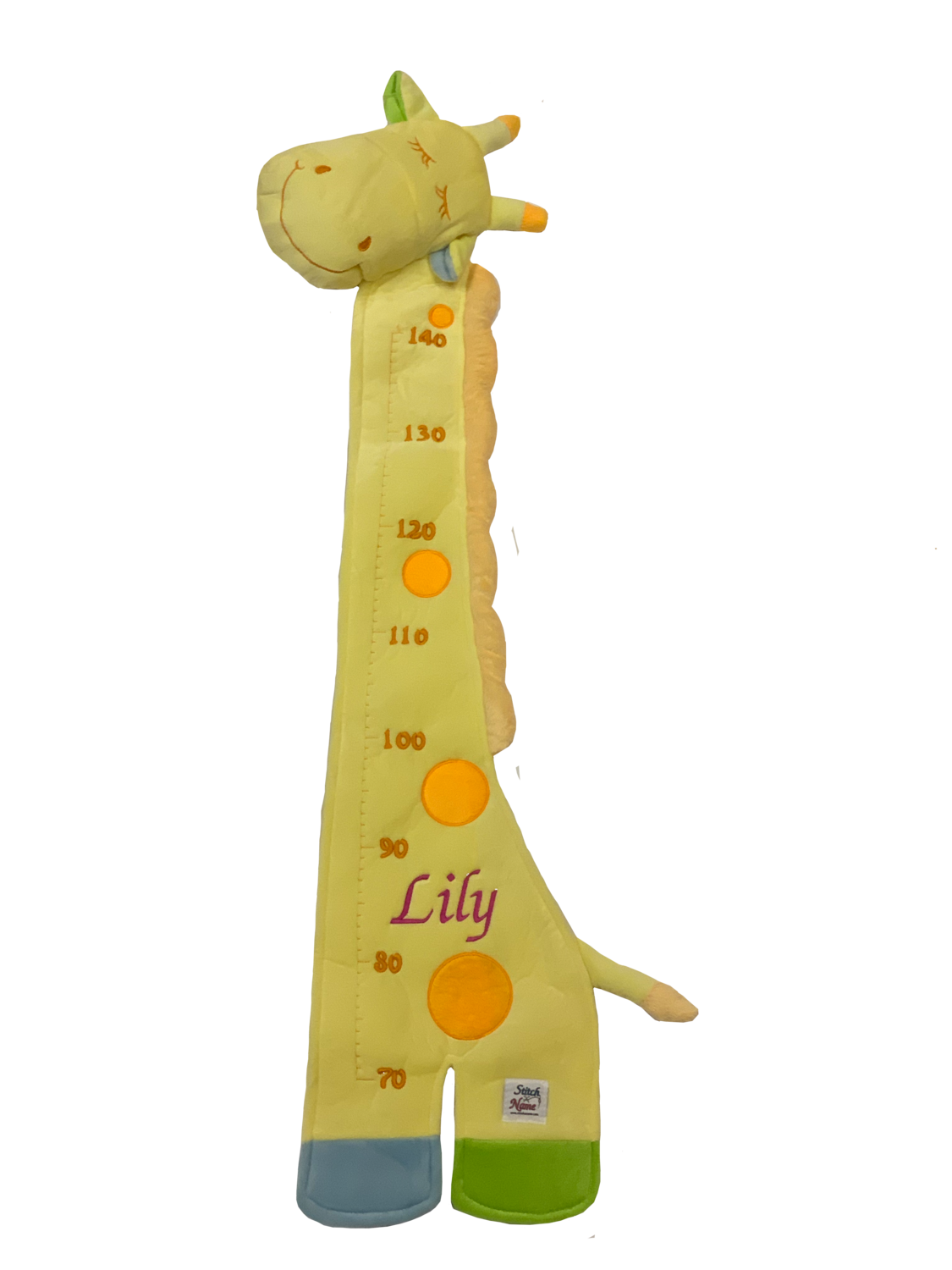 Yellow Giraffe Height Chart