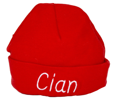 Red baby hat