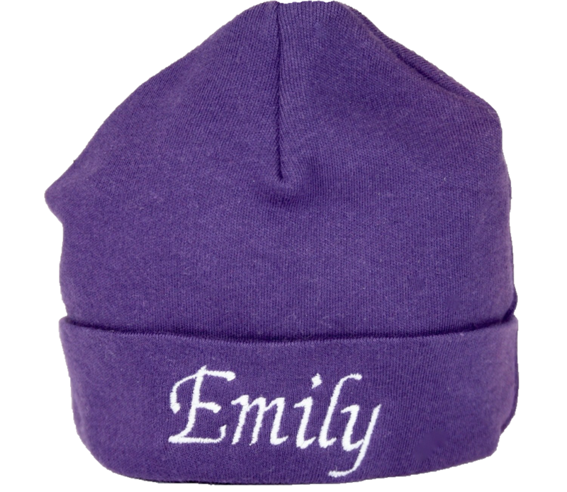 Purple baby hat