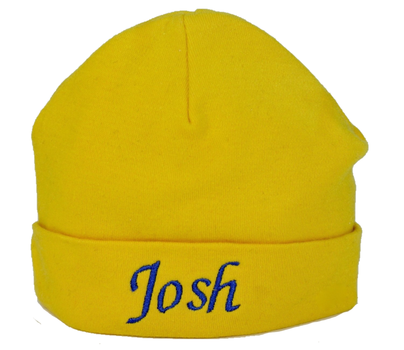 Yellow baby hat