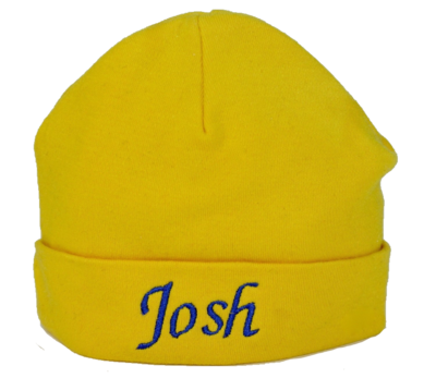 Yellow baby hat