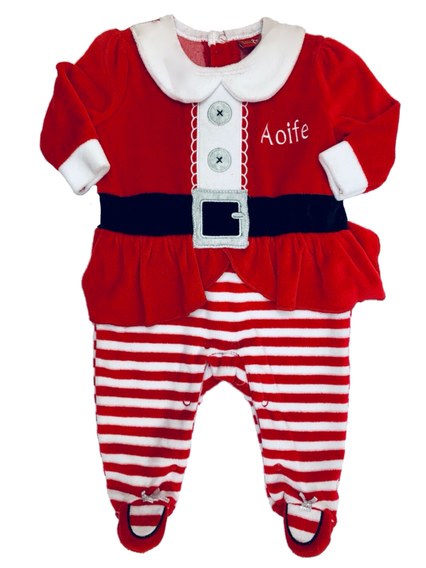 Personalised Santa Baby Grow