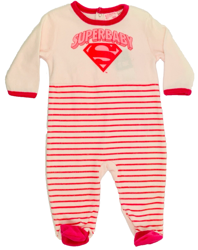 Superbaby velour baby grow