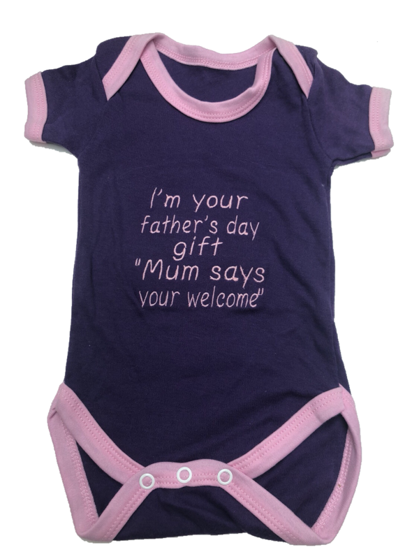 Purple vest with Baby Pink Trim