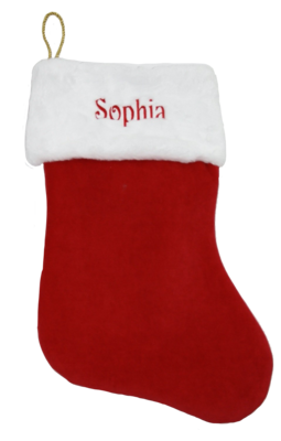 Deluxe Personalised Christmas Stocking