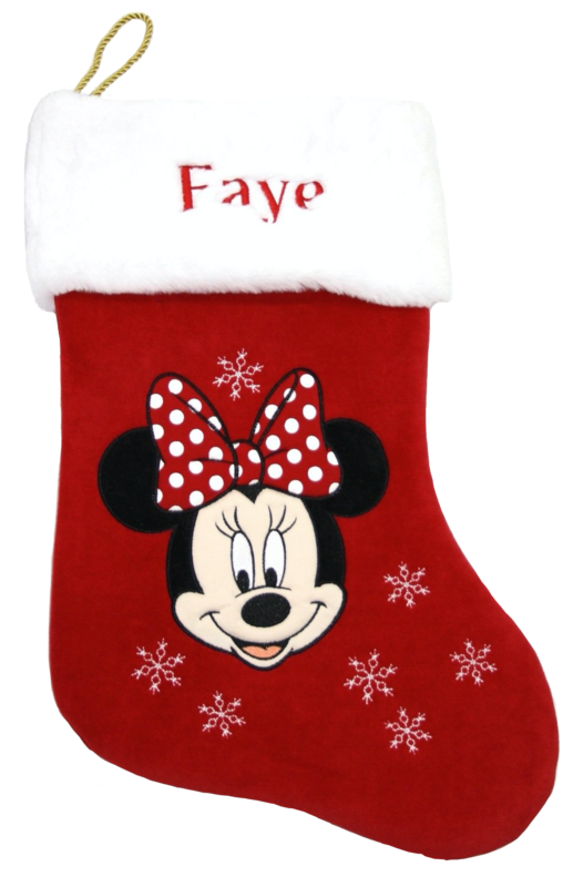 Disney Personalised Minnie Mouse Christmas Stocking