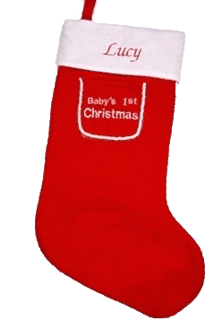 Personalised 1st Christmas Stocking