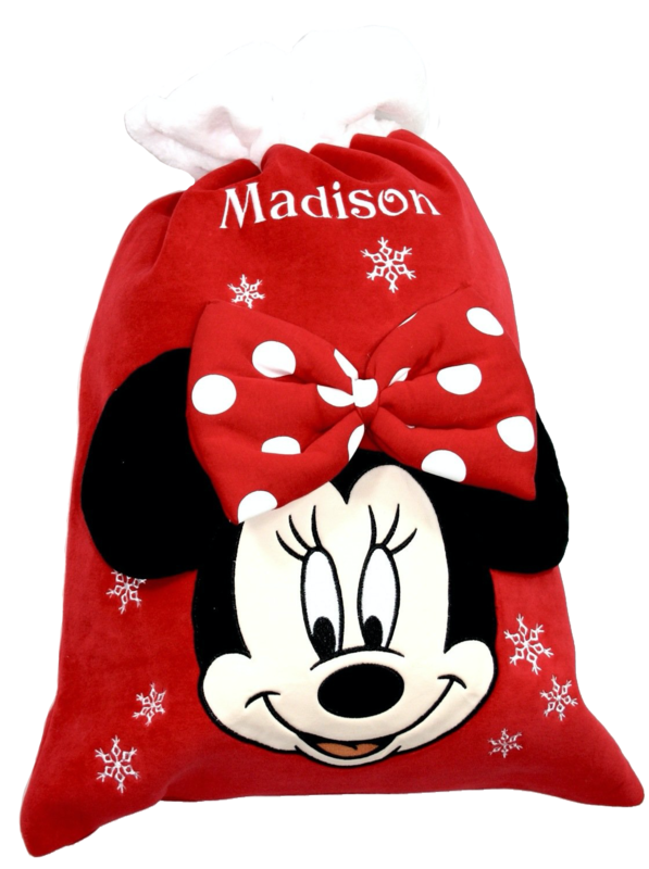 Personalised Disney Minnie Mouse Christmas Sack