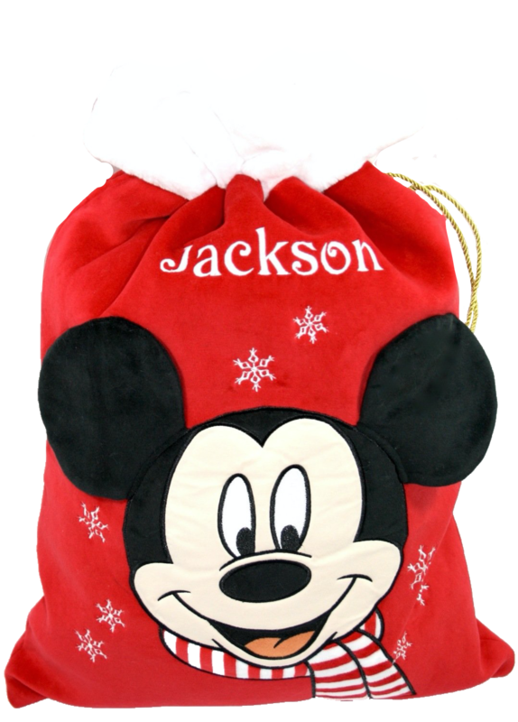 Personalised Disney Mickey Mouse Christmas Sack