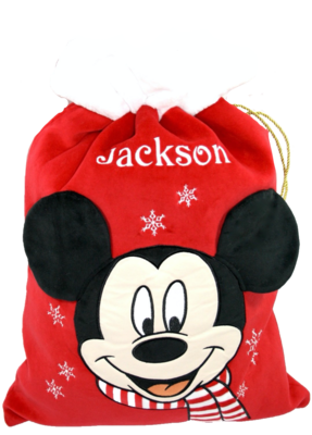 Personalised Mickey Mouse Christmas Sack Disney