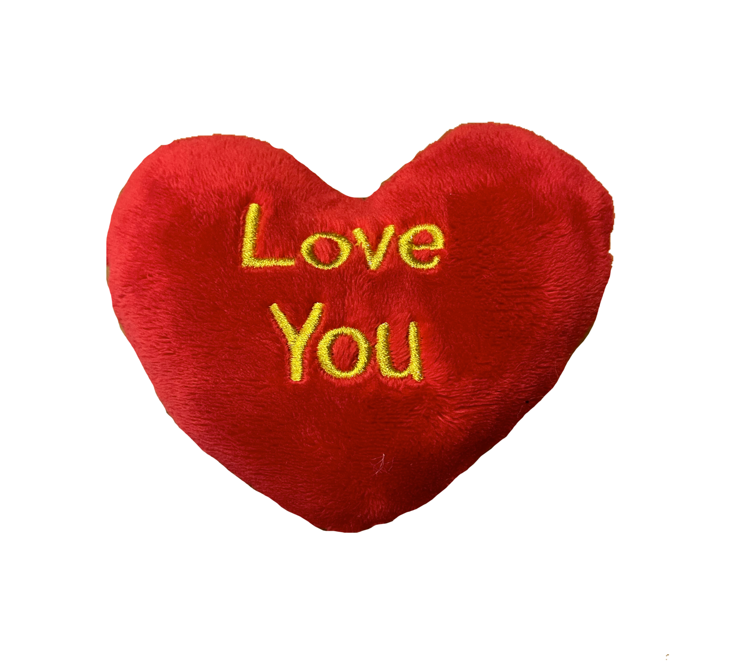 Extra Large I love you pillow red and gold