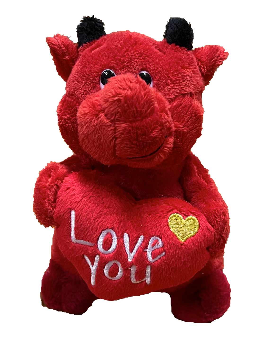 Little Devil love you teddy with gold heart