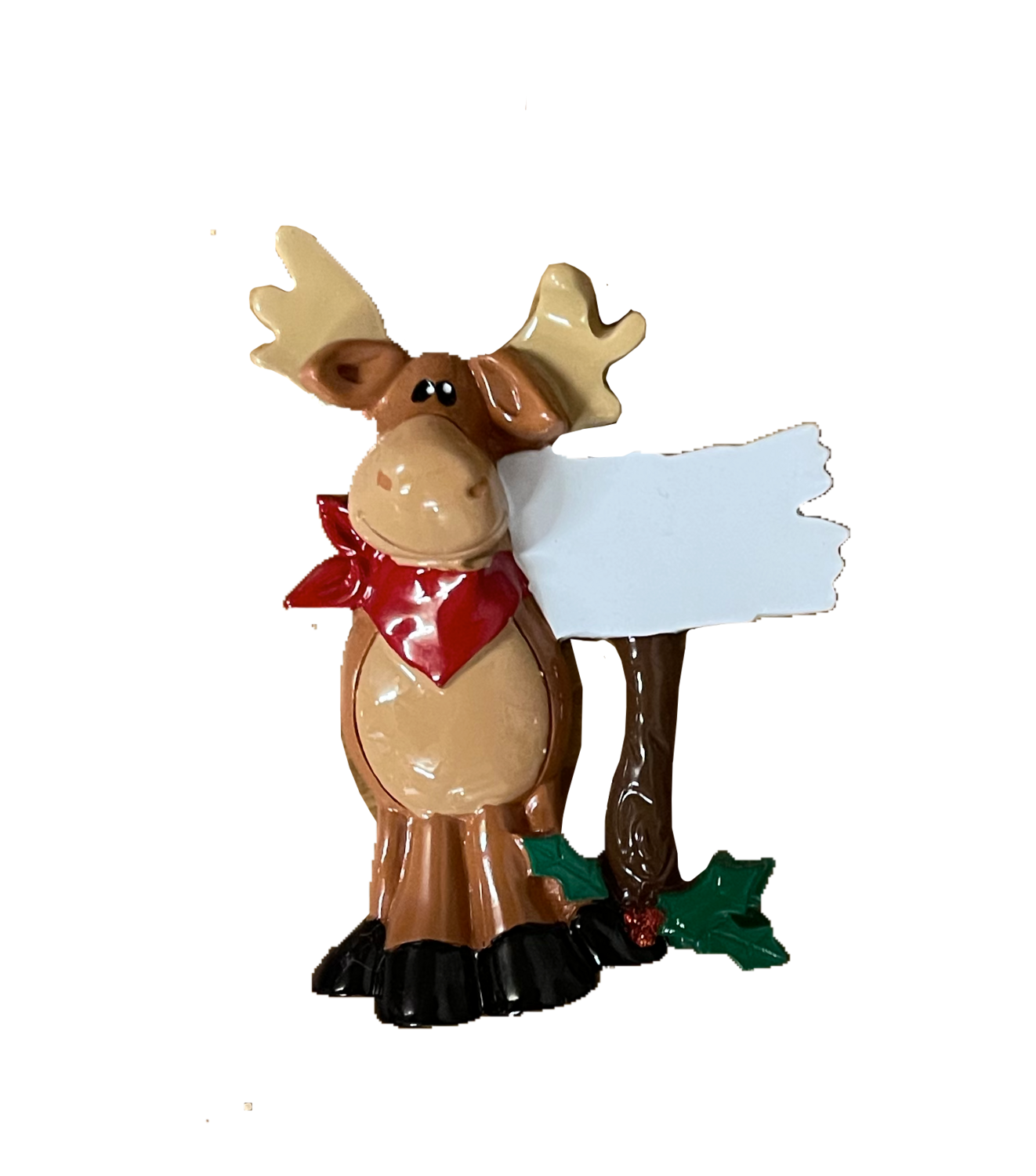 Personalised Moose Christmas Tree Ornament