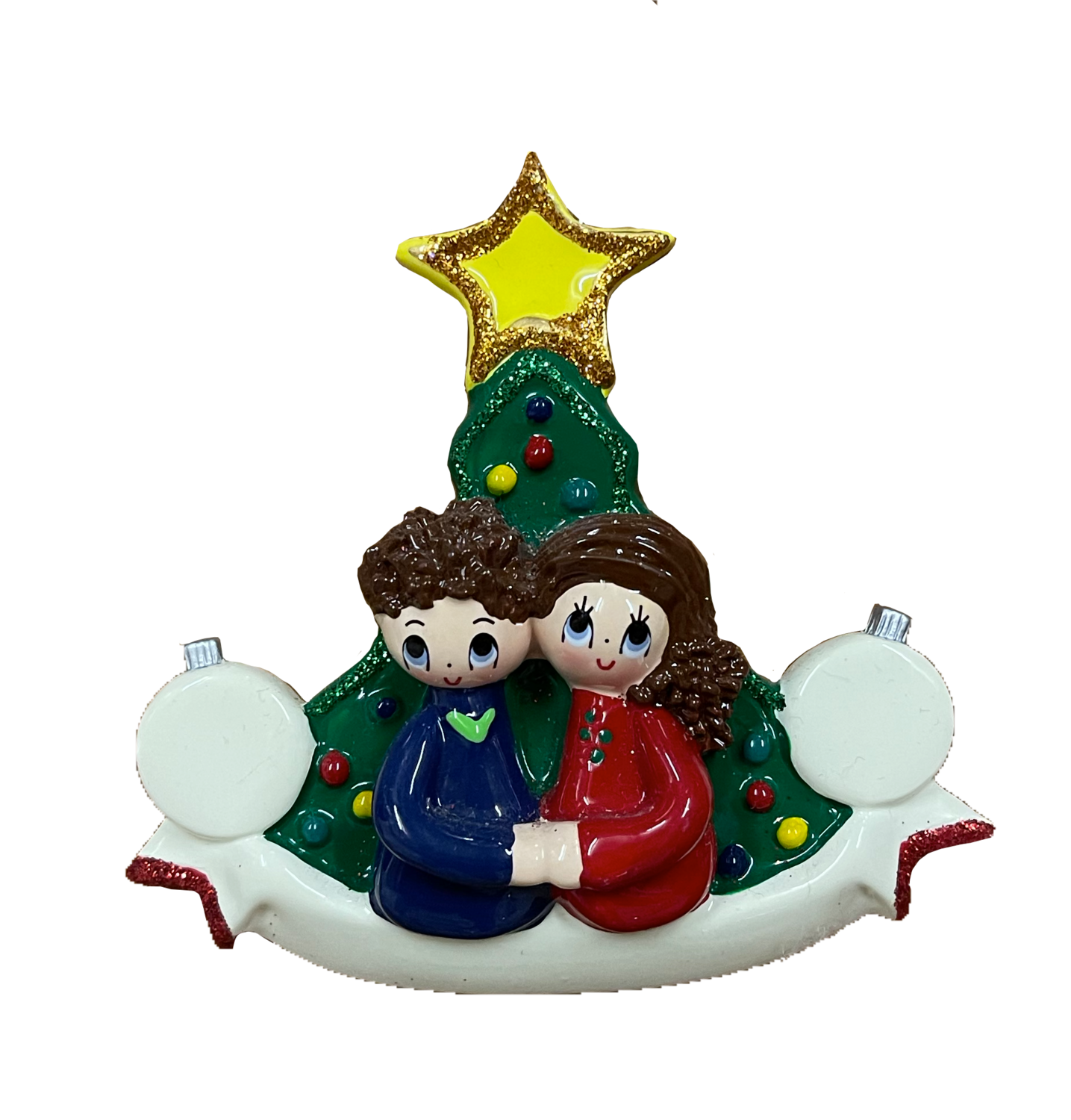 Our 1st Christmas with bubbles couple  Ornament