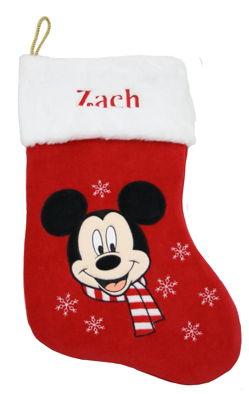 Disney Personalised Mickey Mouse Christmas Stocking