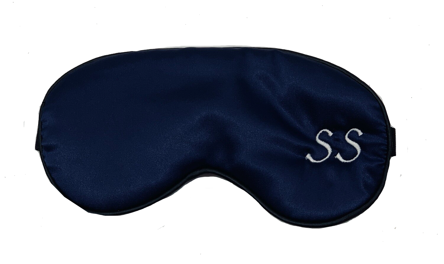 Navy blue silk eye mask