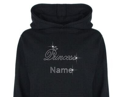 Rhinestone Personalised hoodie