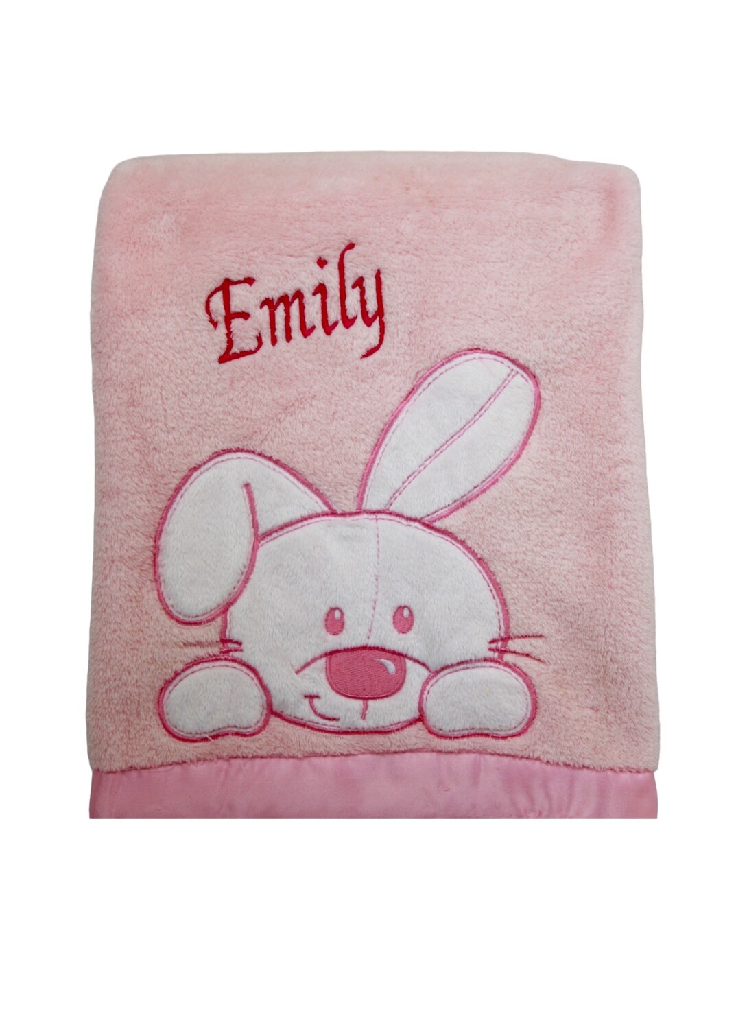 Pink and white Bunny Blanket