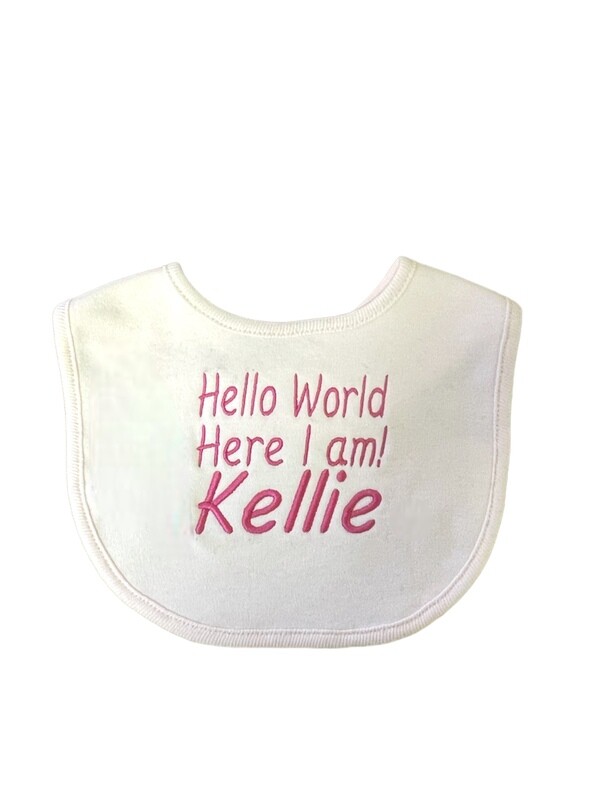 Personalised Cotton Bib