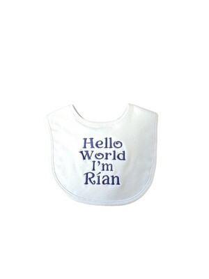 Personalised Cotton Bib