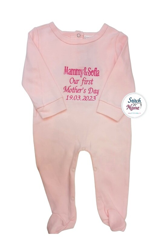 Personalised Cotton Baby Grow