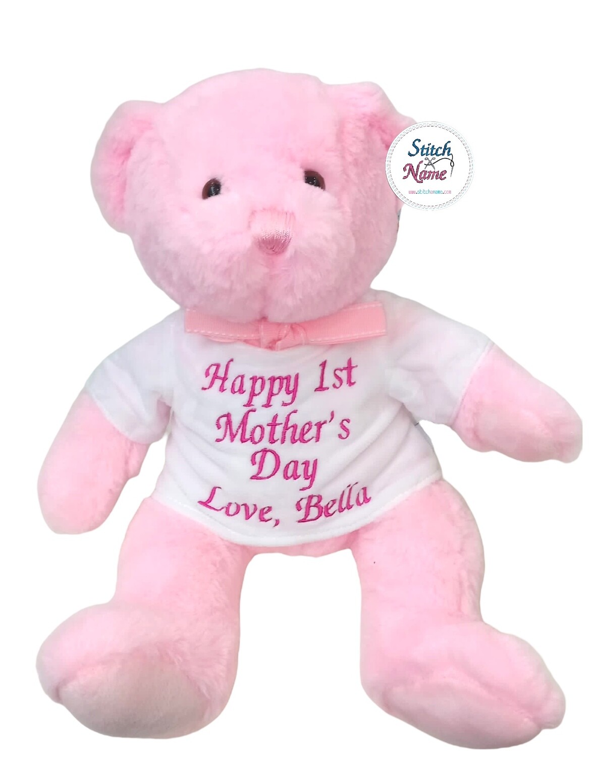 Jointed Classic teddy bear with mothers day message