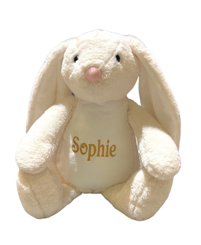 Cream Bunny Cubbie Teddy