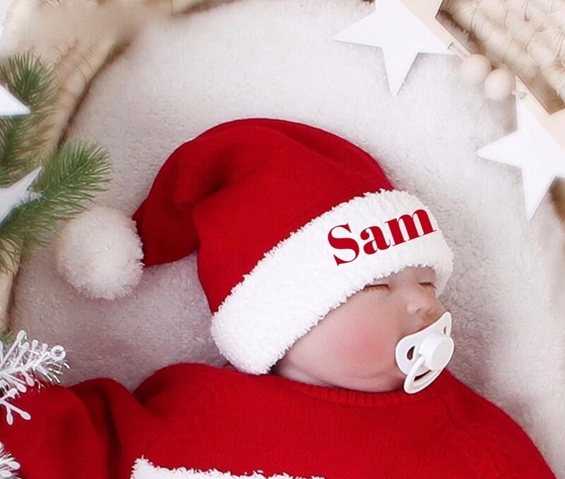 Babies Personalised Santa hat