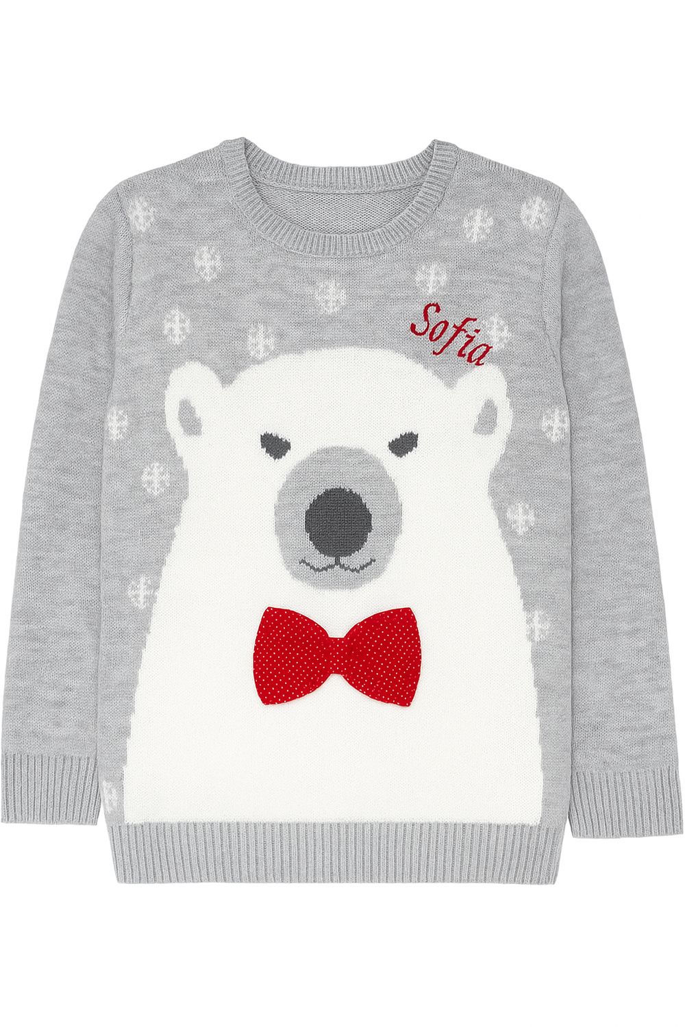 Personalised Adult Polar Bear Jumper