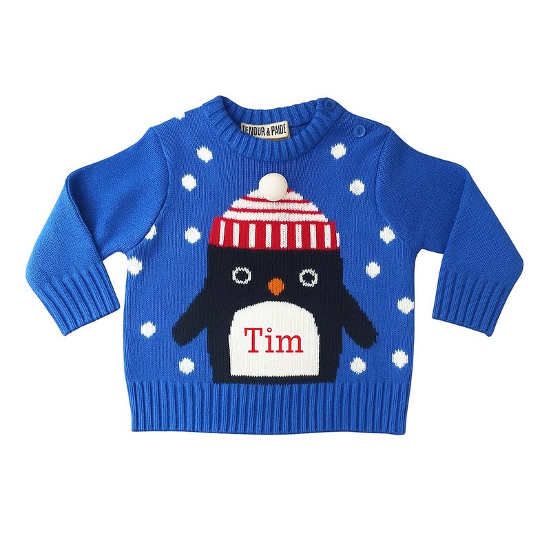 Babies Penguin Christmas Jumper