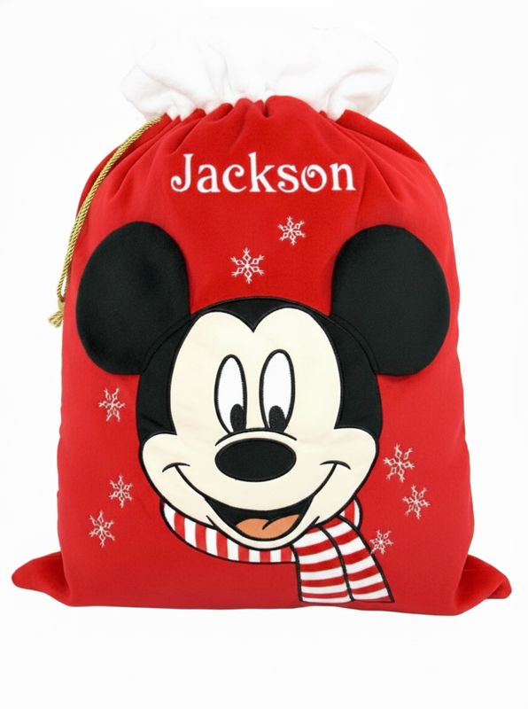 Personalised Mickey Mouse Christmas Sack Disney