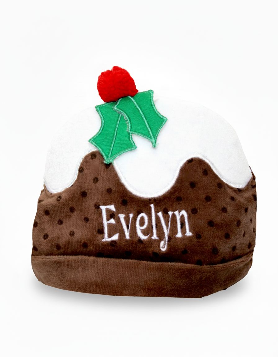 Christmas Pudding Velvet Hat