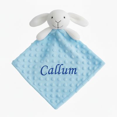 Personalised Blue Bunny Dimple Comforter