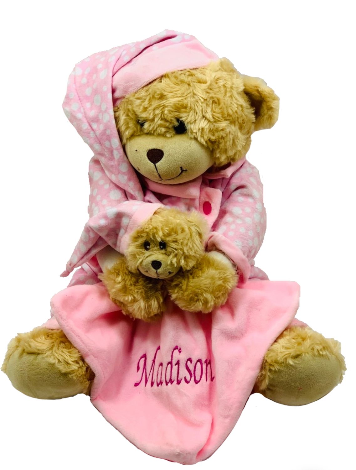 Pink Bedtime Bear and Comforter