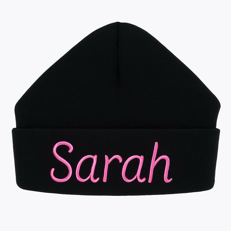 Black baby hat