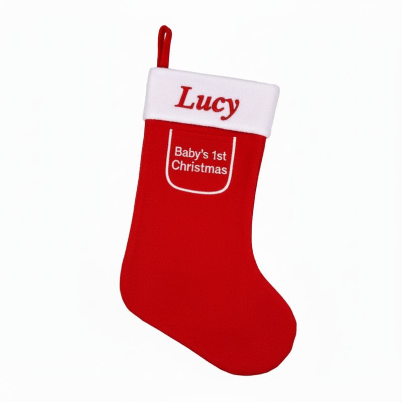 Personalised 1st Christmas Stocking